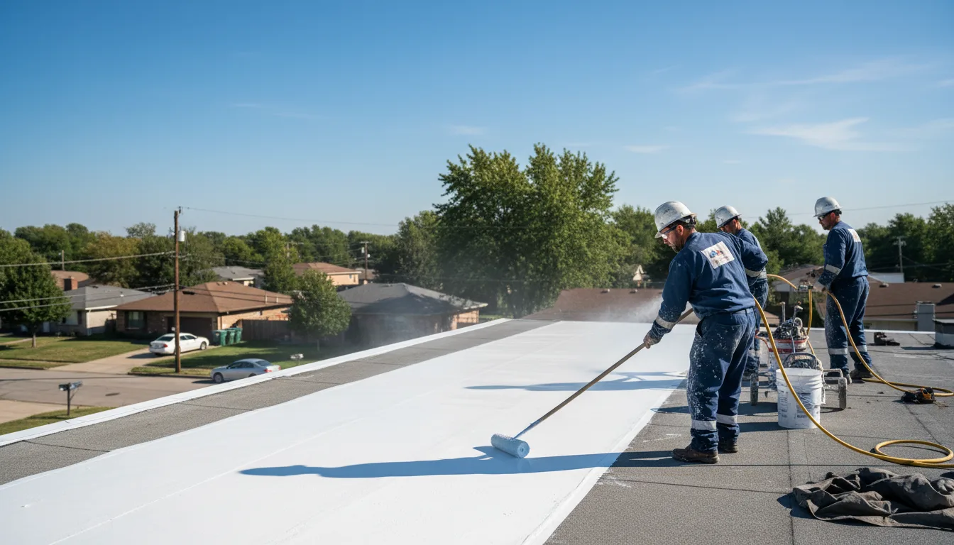 Commercial roof coating in Rockford, IL near me